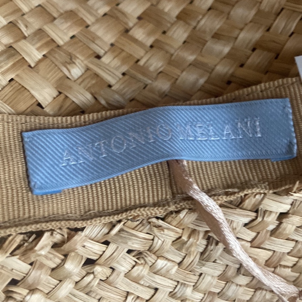 Antonio Melani straw beach hat.